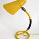 Yellow table lamps from the 1950s "scoubidou".