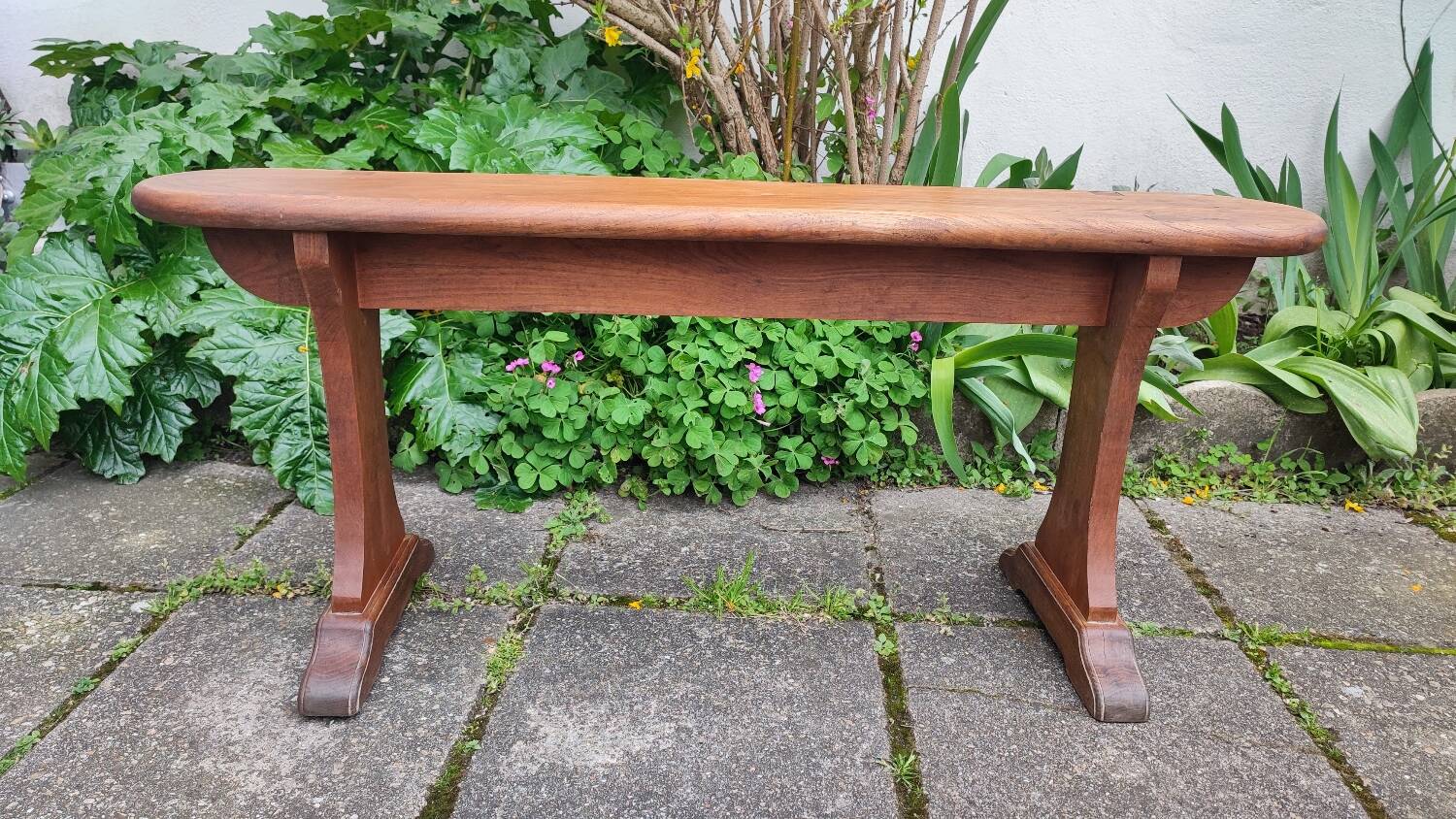 Antique elm bench