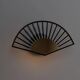 Vintage wall sconce in the shape of a fan - glass tubes and gold metal, Hollywood Regency design, Italy 1980s.