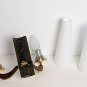 Brass wall light