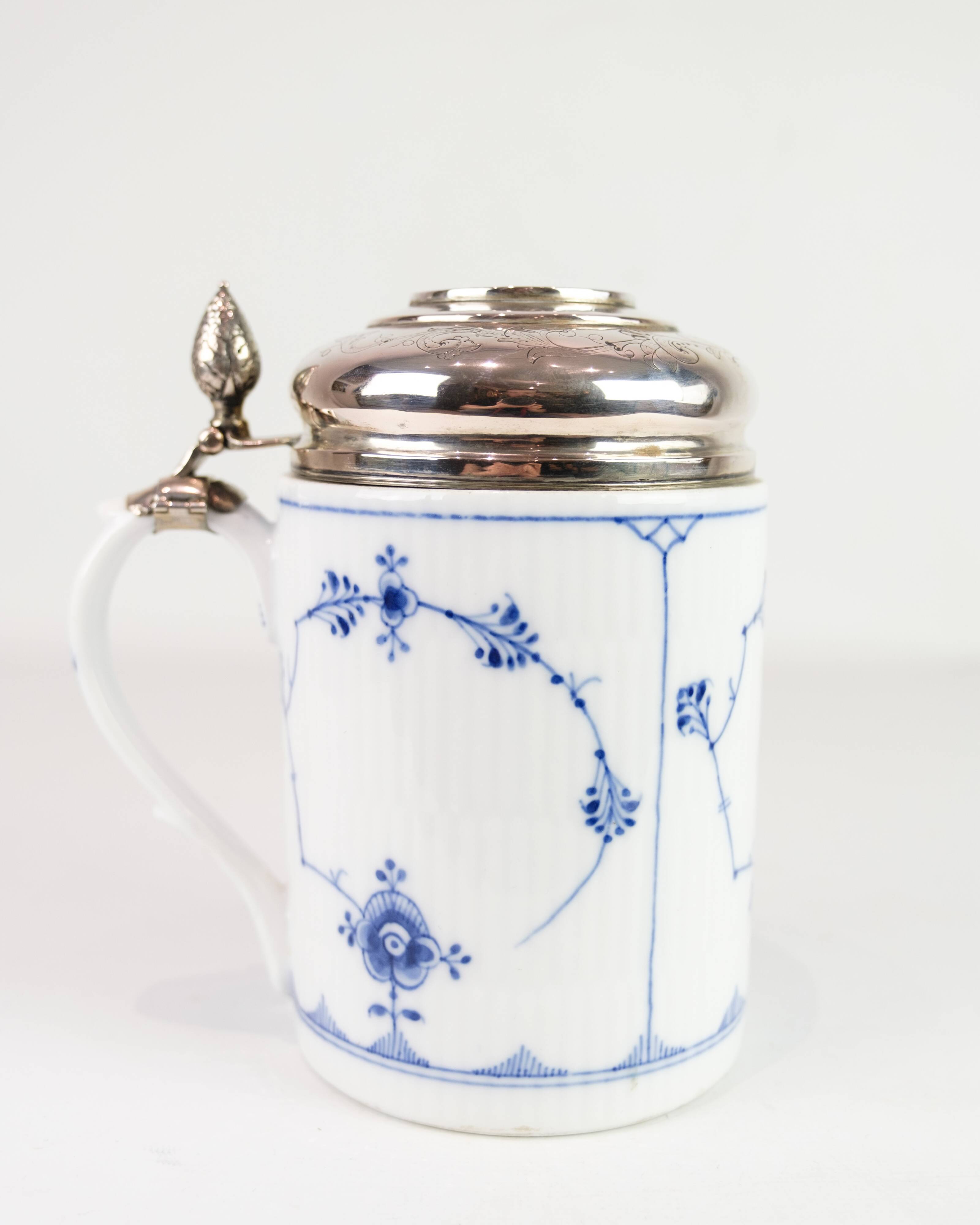 Mug With Baroque Lid Model 1/2023 Made In Porcelain By Royal Copenhagen