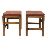 Solid oak stools 1950 school reconstruction