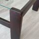 Table basse bois et verre