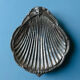 Silver-plated metal shell dish