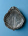 Silver-plated metal shell dish