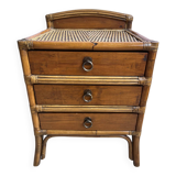 Wicker rattan chest of drawers