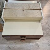 Seventies nightstands, wood from 1970