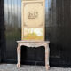 Louis XV style fireplace in grey Ardennes marble, circa 1900.