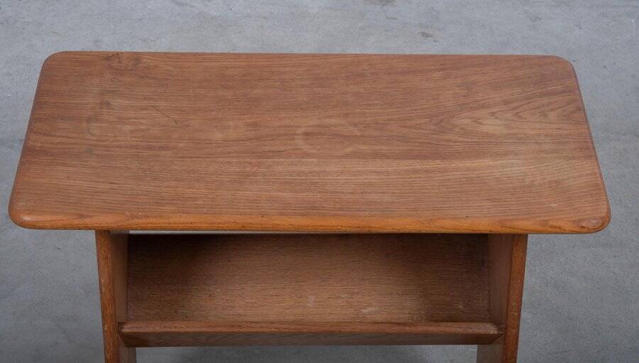 Vintage Oak Magazine Holder, Denmark, 1960s