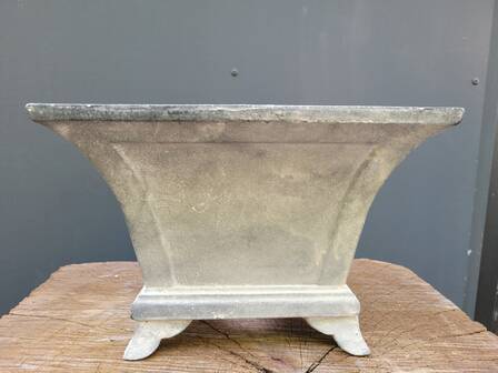 Cast iron jardiniere grey planter