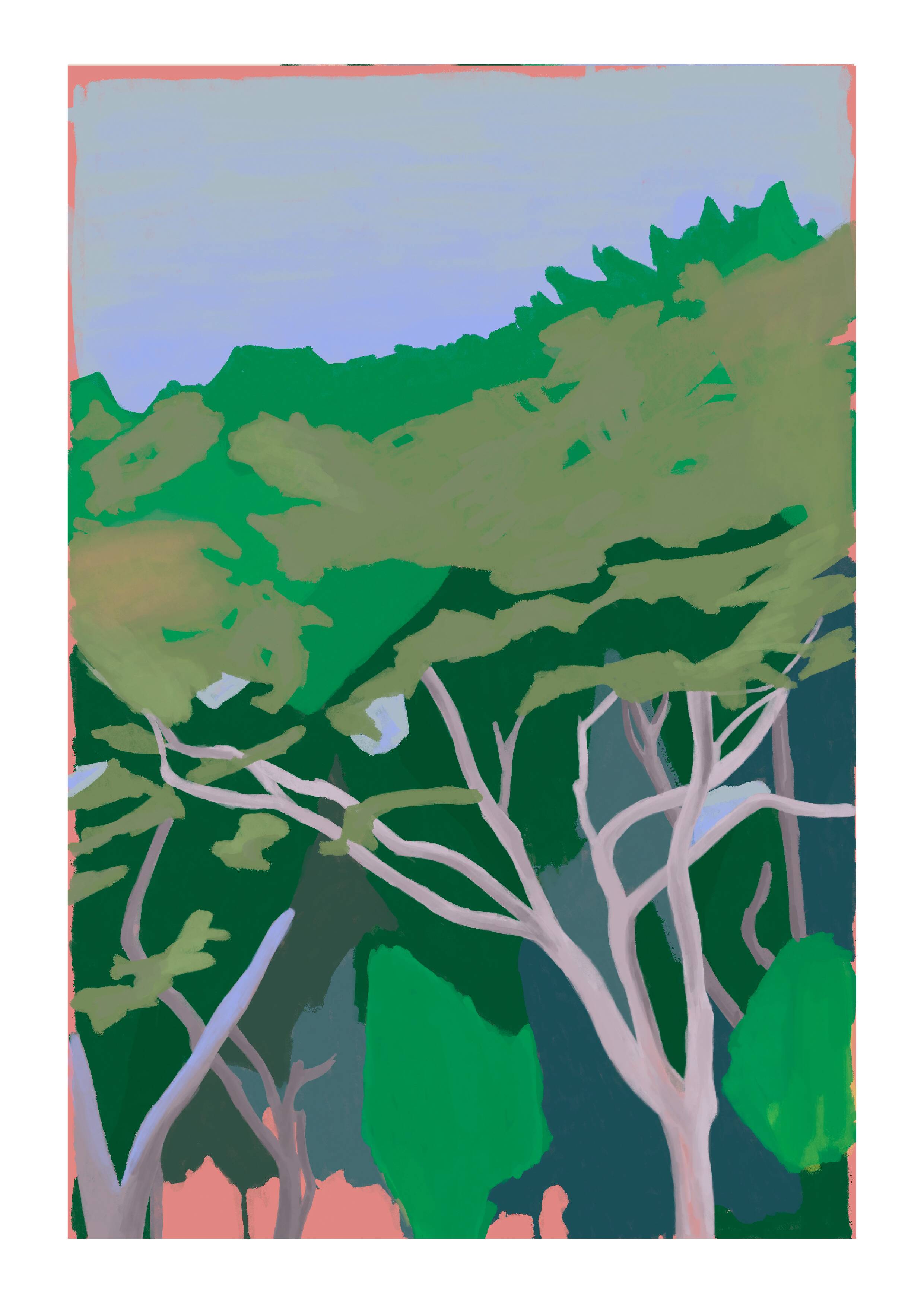 Bois Rouge - Limited edition art print (A3)