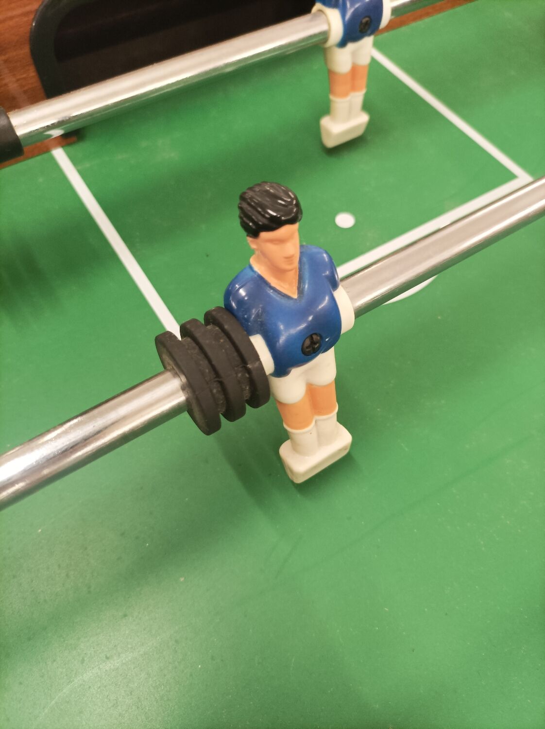 Old table football wood chrome vintage