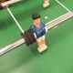 Old table football wood chrome vintage