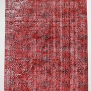 6x10 Rug For Dining Room Red Vintage Area Rug, 175x296Cm SK 3756