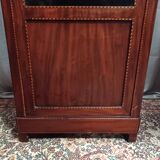 English style display cabinet in marquetry mahogany.