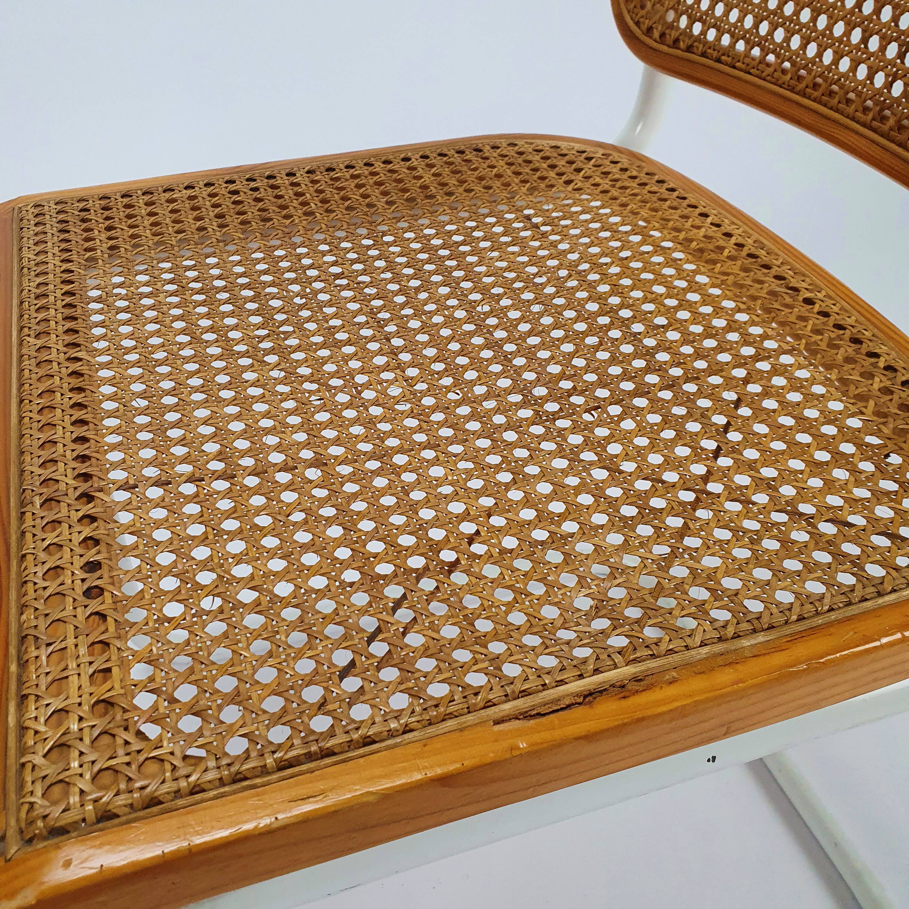 2  chairs Cesca by Marcel Breuer, italy, 1970s