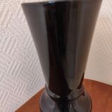 Black opaline vase