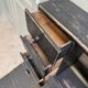Small black antique graduated desk (renovated)