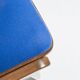 Bumerang Chair Mid-Century Modern, Royal Blue Wool, Poland, 1960s