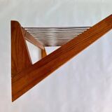 Midcentury wooden design wall coat rack by ÚLUV - Czechoslovakia, 1960s
