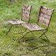 Paire de chaises pliantes Chantazur vintage 1960 - Chaises de jardin toile