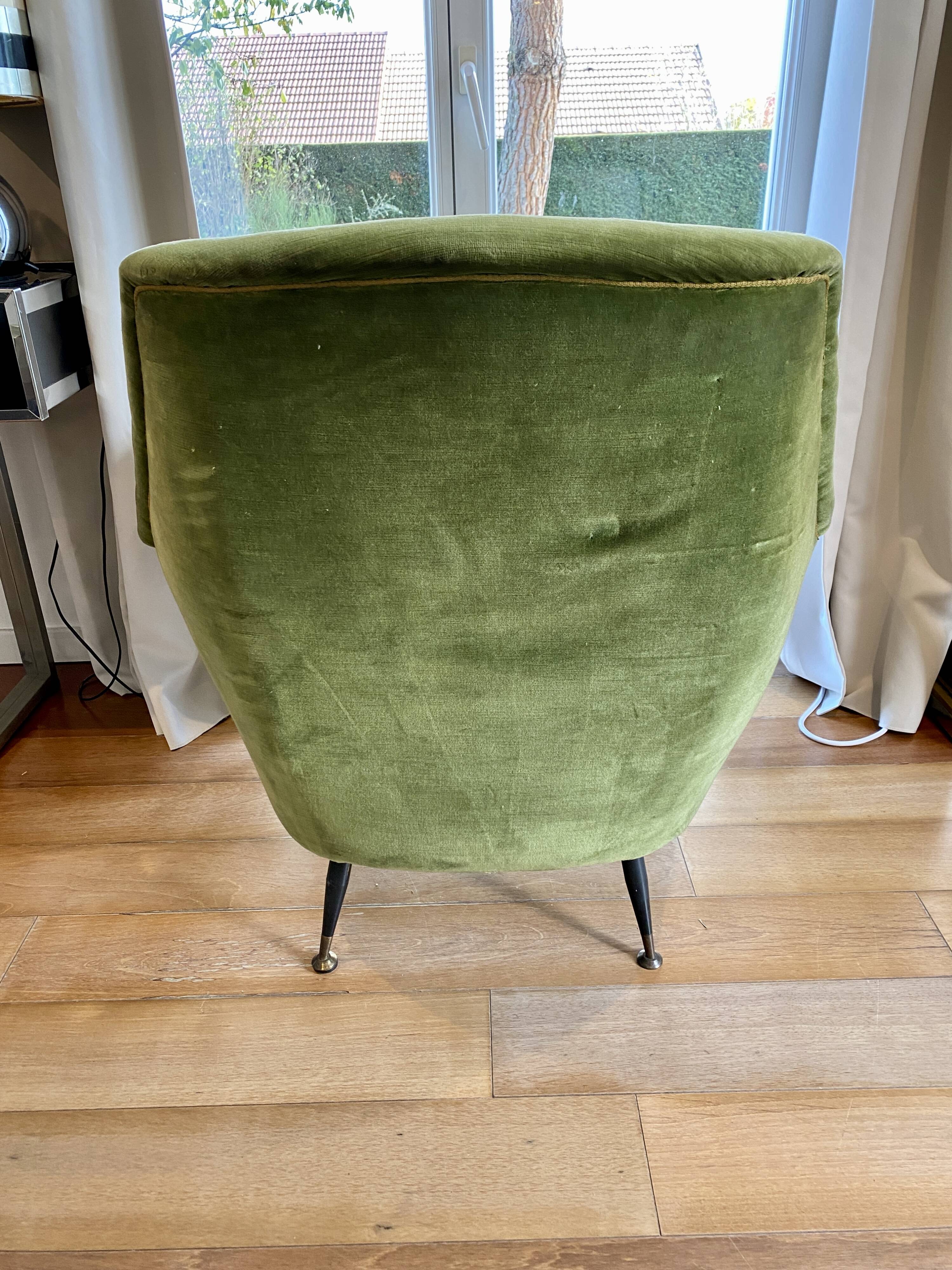Suite de 2 fauteuils de style Gio Ponti - Suite de 2 fauteuils de style Gio Ponti