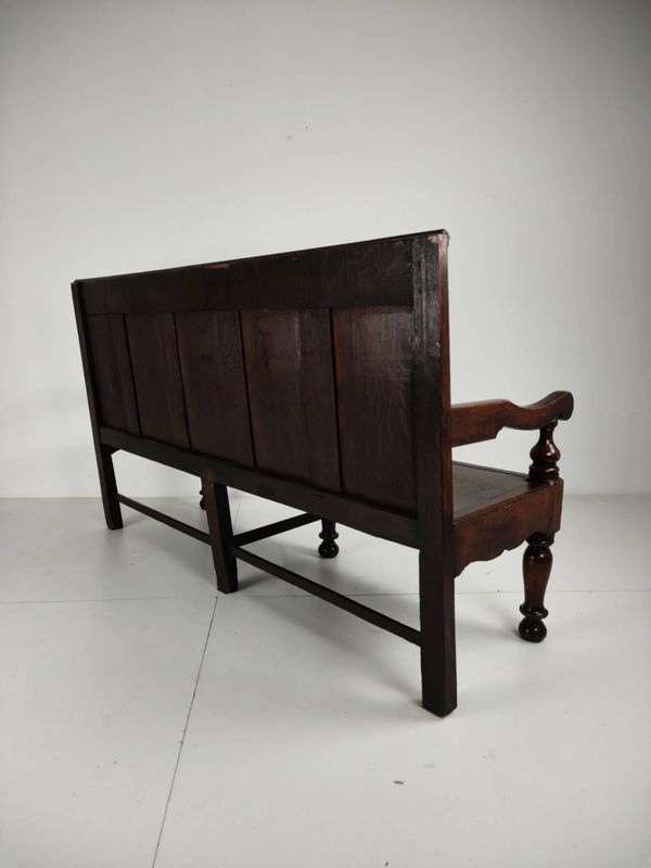 Banc en chêne géorgien du XVIIIe siècle – daté vers 1790