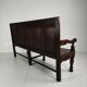 18th century Georgian oak settle bench – dated circa 1790