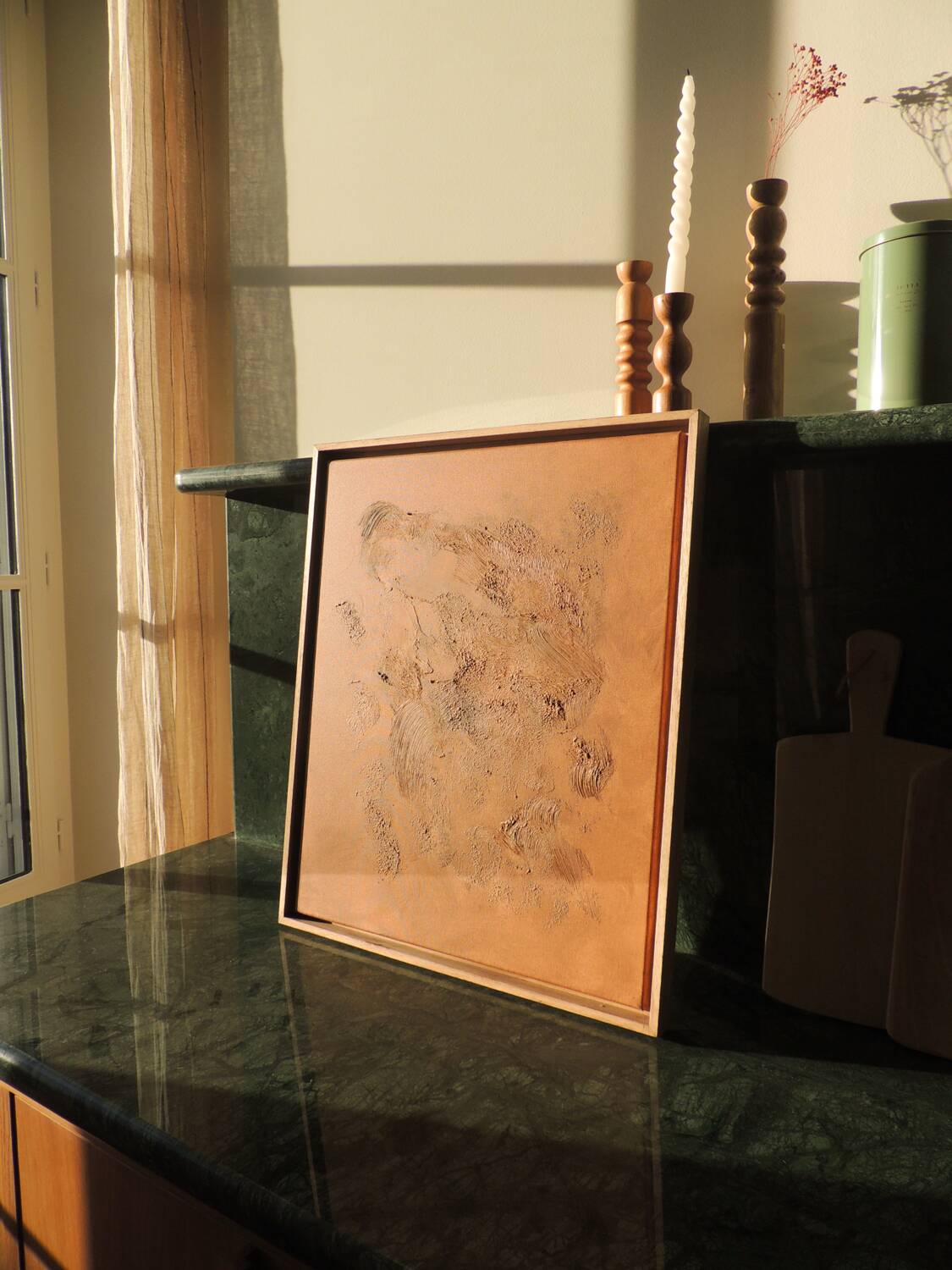 Ochre relief painting