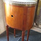 Louis XVI style drum bedside table