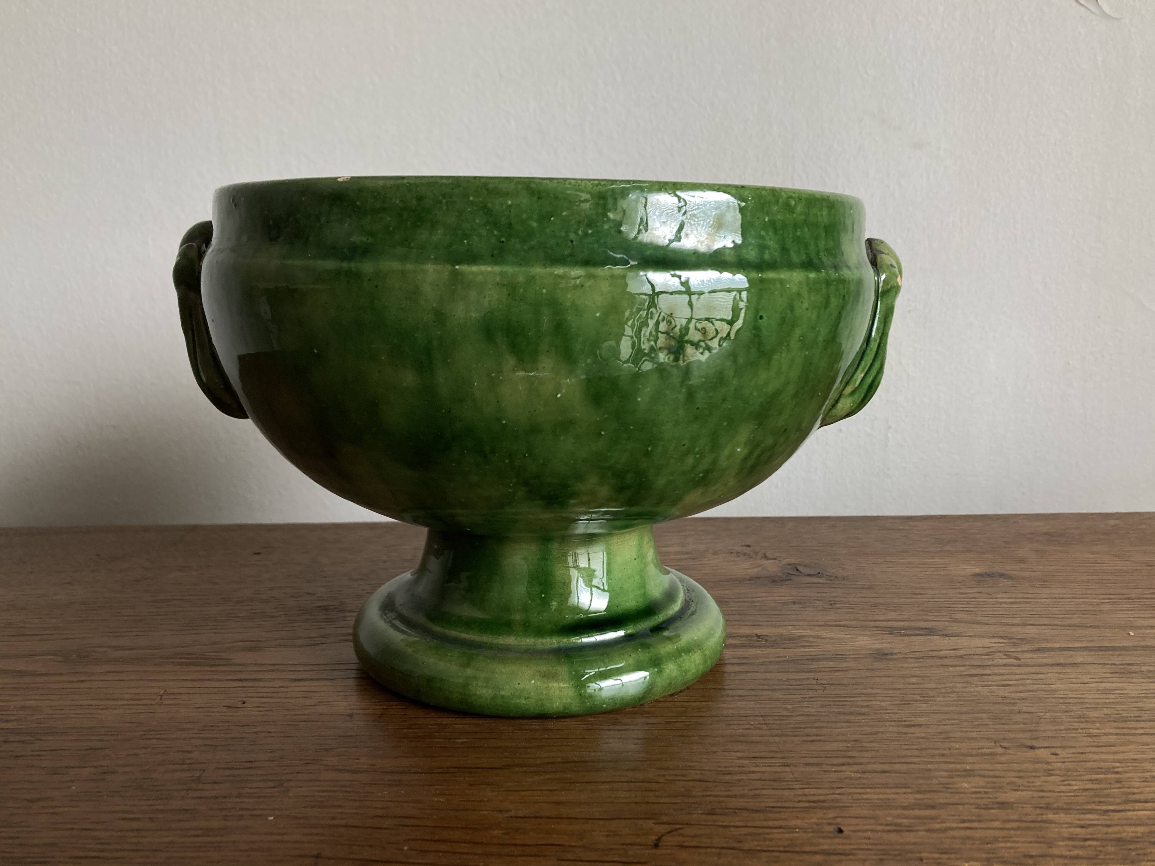 Neo-classical glazed earthenware cup from Biot 1960