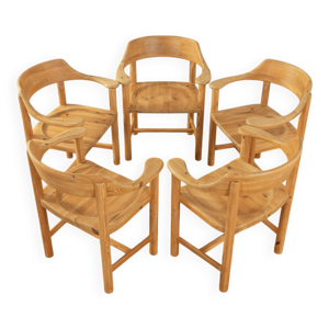 5 chaises rainer daumiller, - pin