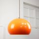 Rare Orange Jolly Pendant Lamp by Luigi Massoni for Guzzini, 1970s