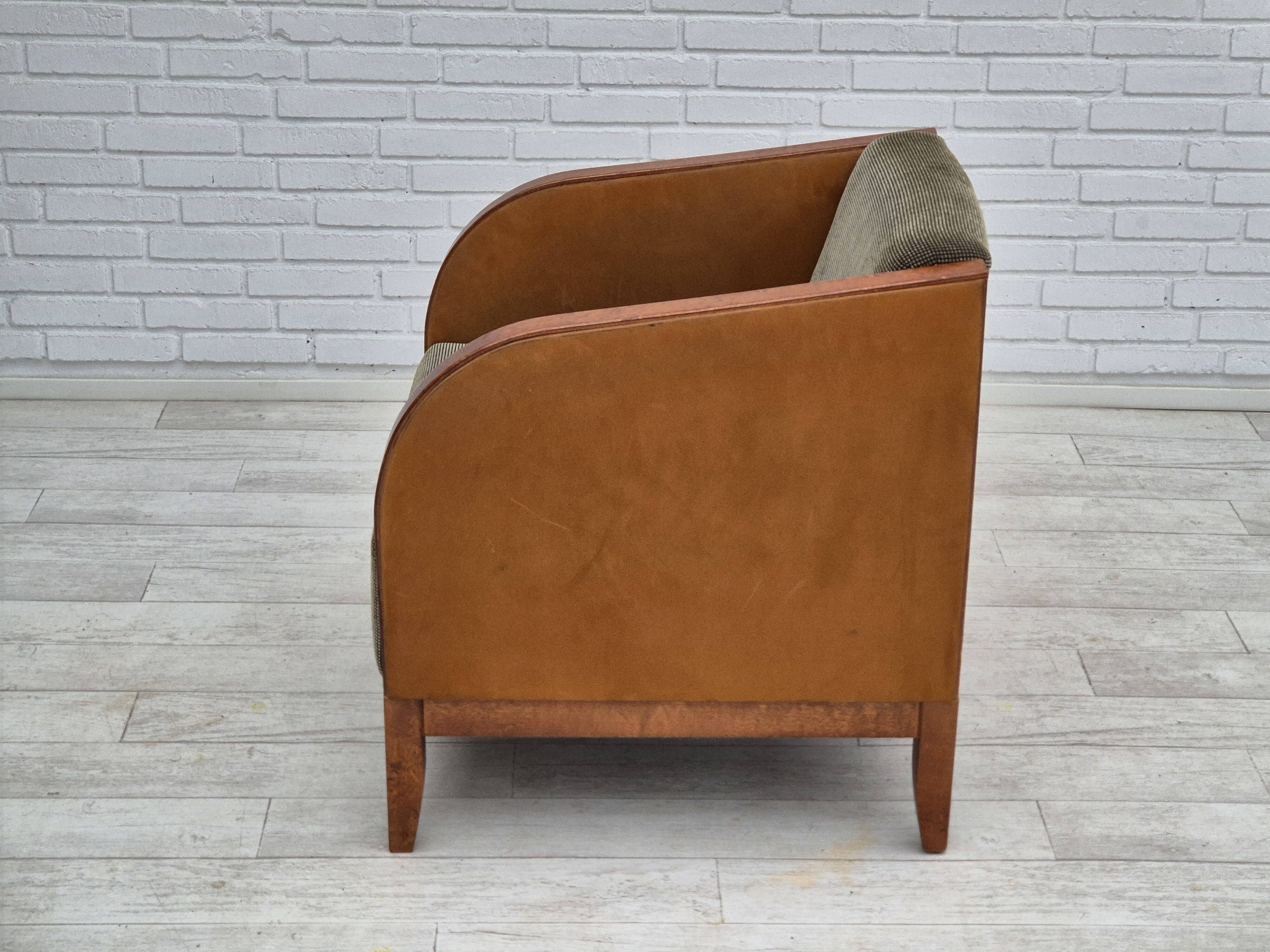 Années 1970, chaise longue scandinave, très bon état d'origine, style art déco.