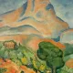 Route of the St Victoire Mountain, oil on canvas