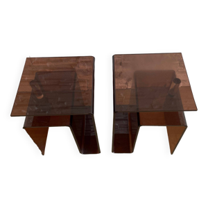 Table de chevet et porte - roche