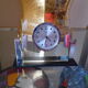Quartz reclining clock, Swiss movement, WMC brand in its original cabinet