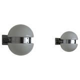 Pair of Cubosfera wall lights by Alessandro Mendini, Italy, 1960s.