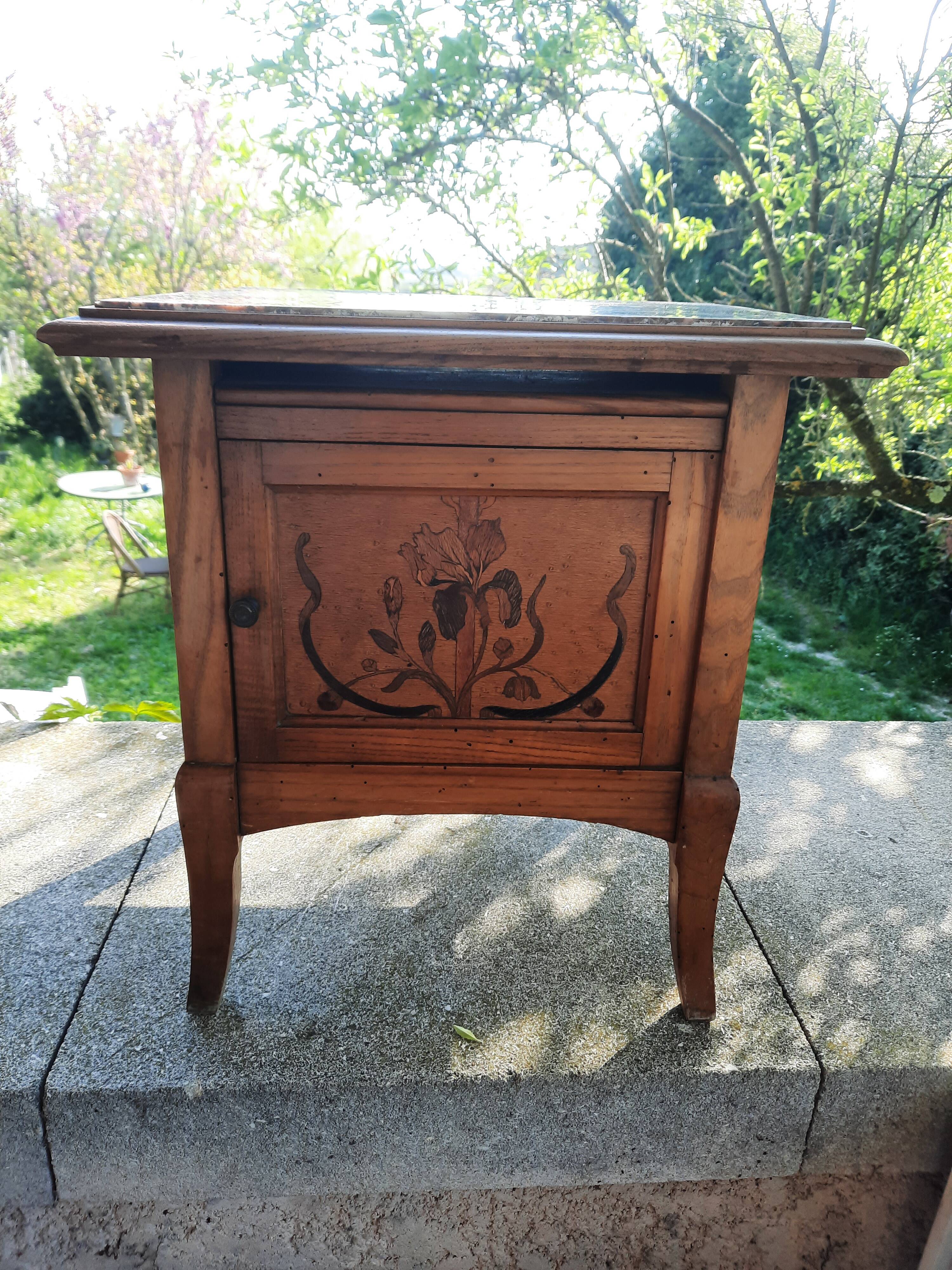 Art Nouveau period bedside table