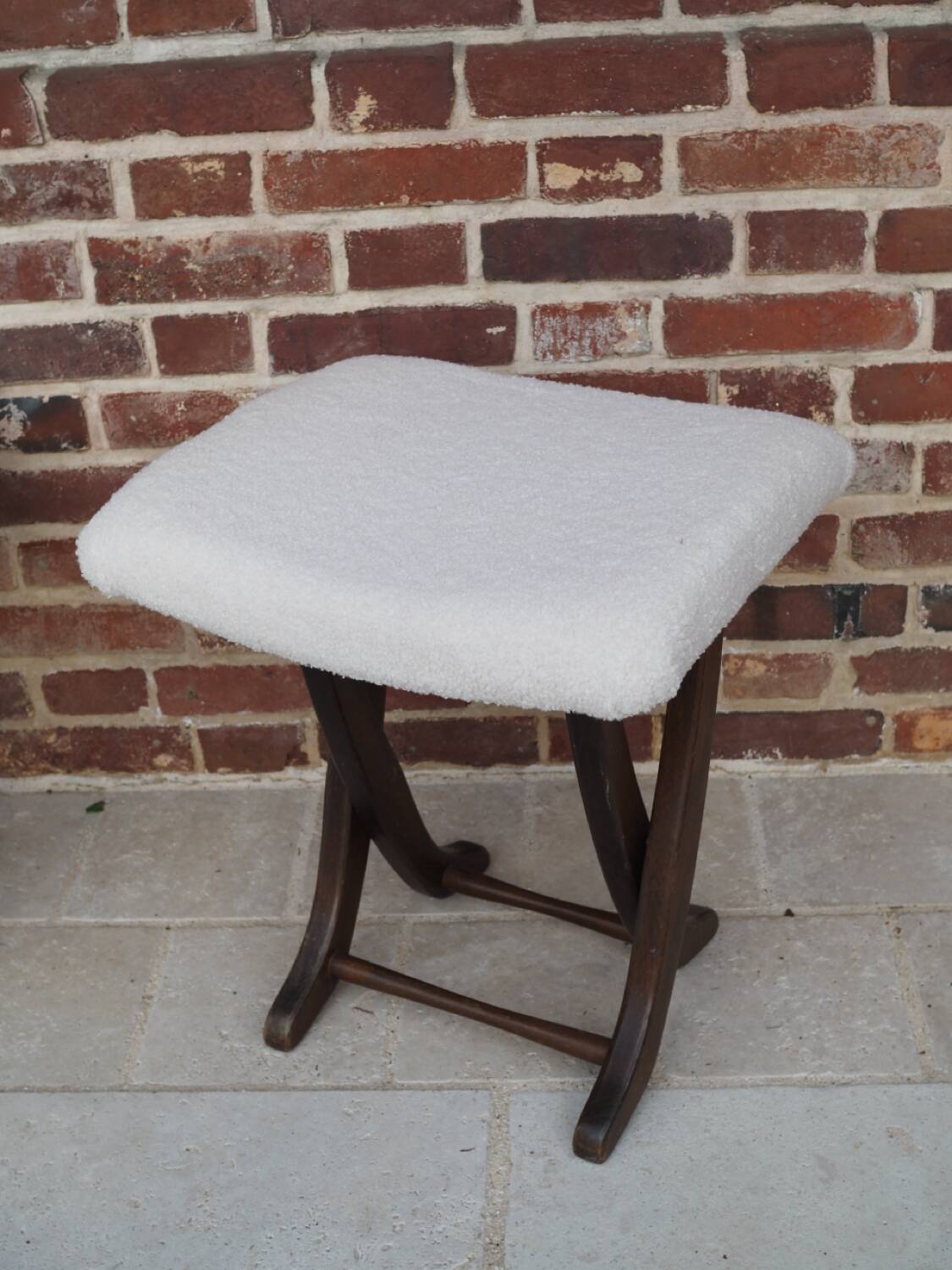 2 vintage folding footrests