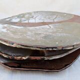 Georges Sybesma trois plats  céramique grès vers 1990/2000