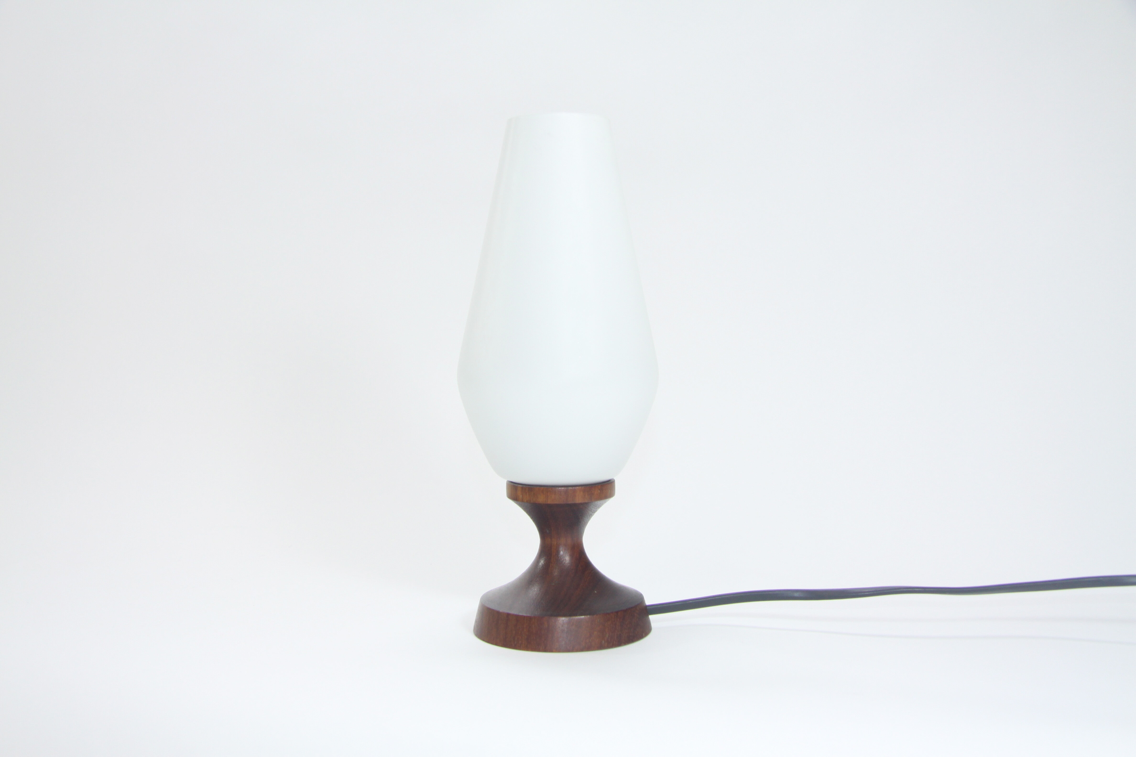 Wood bedside lamp, 1960's