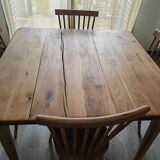 Solid oak farm table