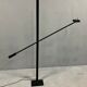 Articulated floor lamp 1 arm Stilnovo in black lacquered steel
