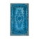Hand-knotted contemporary oriental 1980s 171 cm x 303 cm blue carpet