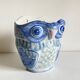 Vintage Chinese Porcelain Owl Planter