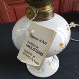 Moustiers earthenware lamp