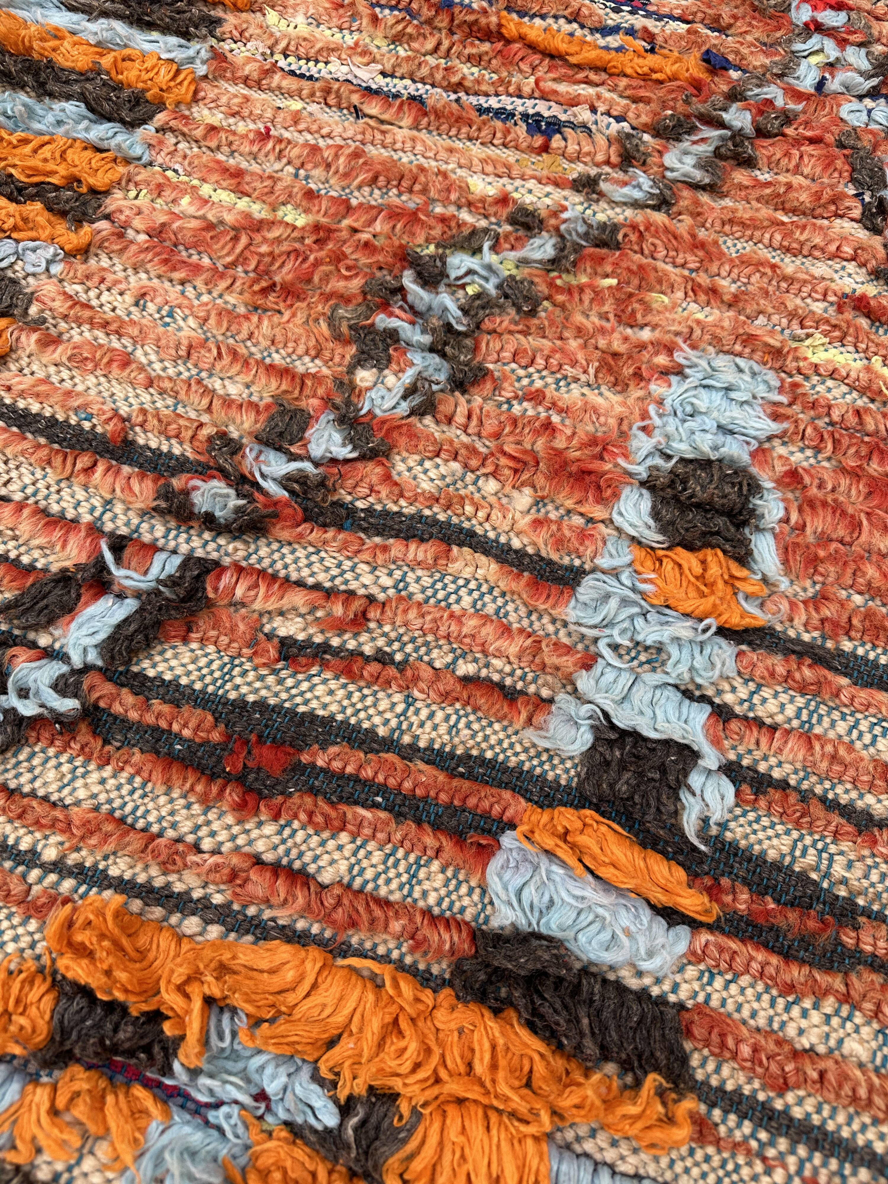 Tapis Marocain boujad coloré - 106 x 235 cm