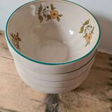 Digoin enamelled stoneware bowls