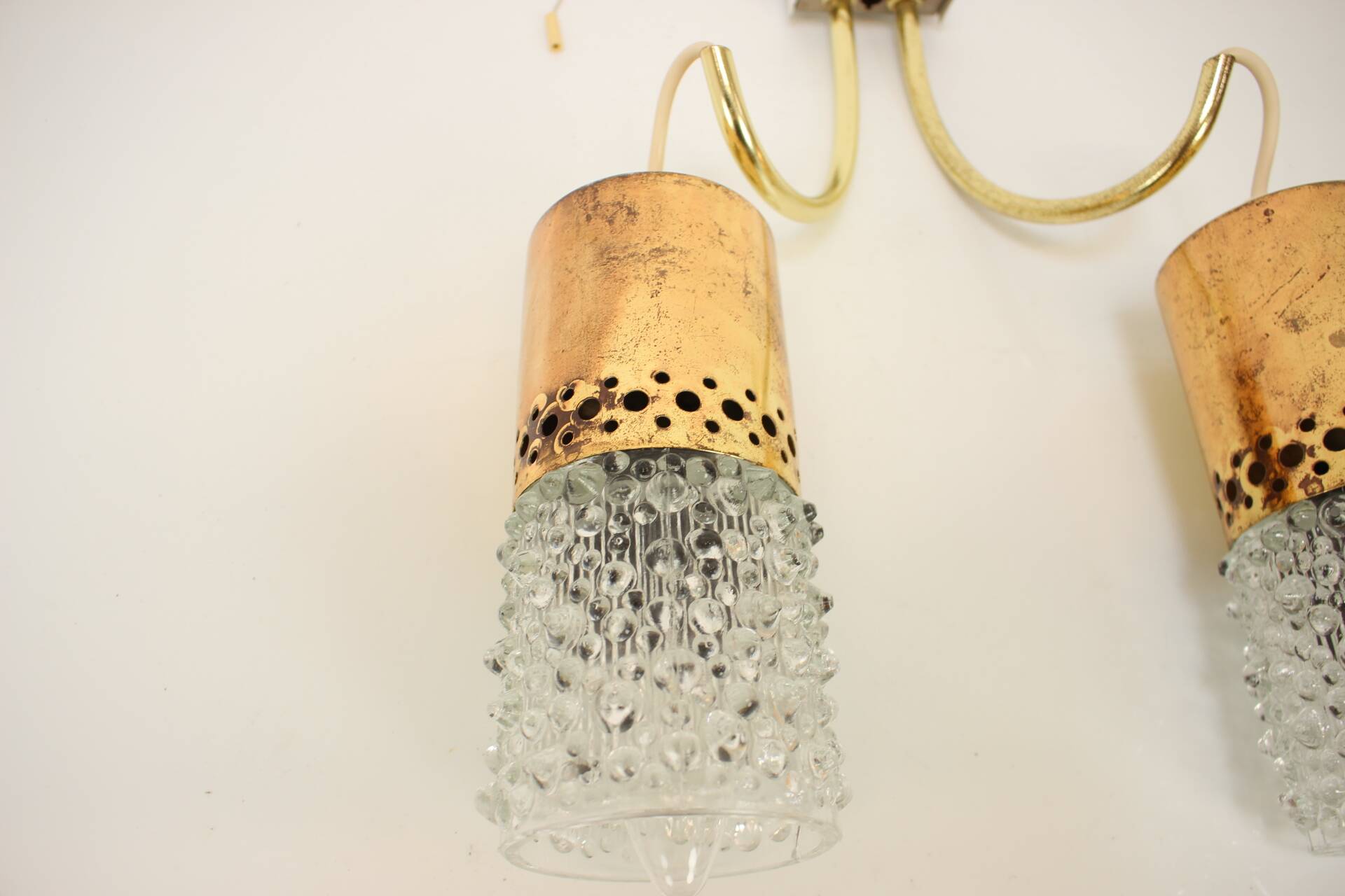 Midcentury Brass Wall Lamp, Germany, 1970s